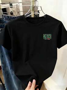 Camiseta de fútbol para mujer con estampado en el pecho izquierdo, camiseta de apoyo al fútbol, camiseta básica de manga corta y estilo fácil MEXICO con cultura mexicana para la temporada de fútbol, camiseta holgada de cuello redondo, suave y transpirable, nuevo top casual para mujer - Negro - Ver 6