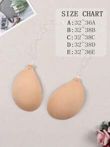 Damen trägerloser unsichtbarer Klebe-BH, wiederverwendbarer selbstklebender Silikon-BH ohne Rücken, Push-Up Lift, rutschfest, geeignet für trägerlose Kleider, Badeanzüge, Bikinis, Strand, Schwimmen, Hochzeit, Braut, Abendparty, Reise-Essential - mehrfarbig - Übersicht 3