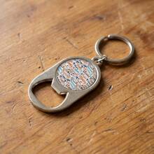 1pc-Multi-Functional Keychain And Bottle Opener Easter Keychain Happy Blexcopy Blissful Hapiness Suitable Festivals,Daily Wear,And All Seasons - Yuan - View 3