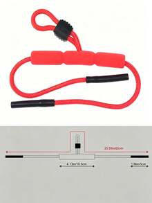 1 pieza Cadena retenedora de gafas, cuerda ajustable flotante anti-caída para gafas deportivas de esnórquel de playa, cuerda de retención práctica para natación, esenciales de playa, accesorios de piscina - Multicolor - Ver 4