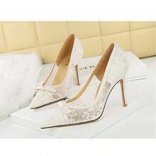 Women Heeled Sandals - White - View 8