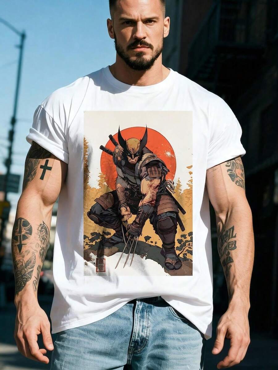 Woerine Samurai T1S1Hirt M1arvel Ukiyoe Graphic T1EE
