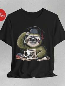 Alumnos prestan para siempre otros S1Hirt, Funny College L1L1ife Quote T S1Hirt, Graduation Humor T1EE - Negro - Ver 2
