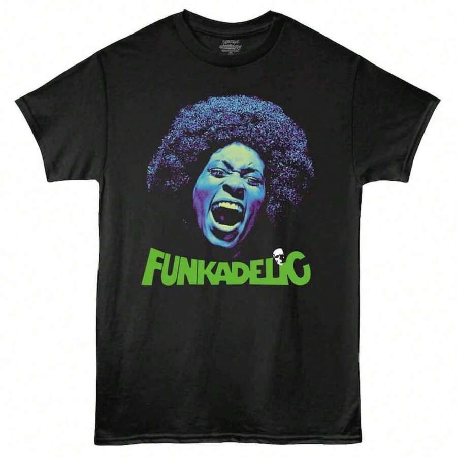 George Clinton Cooltone FunkaD1ELIc Black T-ShirtFor woman shirt Camiseta 100% Algodón Unisex - Playera Casual Premium de Corte Cómodo - Negro - Ver 1