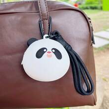 Monedero de silicona con forma de oso lindo, bolsa de almacenamiento de carpincho, llavero de cerdo para auriculares, colgante para mochila - Multicolor - Ver 9