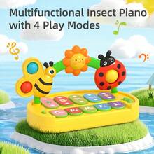 Baby Musical Toys - Interactive Piano Keyboard For Toddlers, 4 Models, Light And Sound Musical Toy, Early Learning Toys For Boys Girls, Montessori Educational Toy, Birthday Gift For Boys Girls - Multicolor - View 7