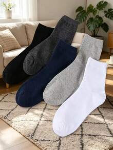 10 đôi tất dài đến bắp chân, mềm mại và thân thiện với da, phù hợp cho cả công sở và thường ngày quanh năm. - Nhiều màu - Xem 8