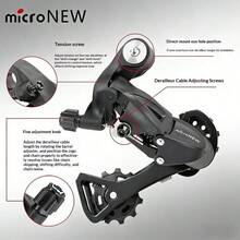 1pc Rear Derailleur For Road & Mountain Bike, Compatible With 7/8/9/10/11 Speed, Plastic Steel Composite Material, Lightweight, Good Compatibility, Solves Common Shifting Issues, Improves Shift Response Speed, Effortless Gear Change, Great Cycling Gift - Bicycle Rear Derailleur - View 3