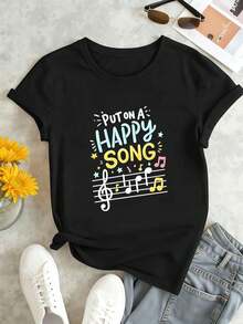 Women T-Shirts - Black - View 1