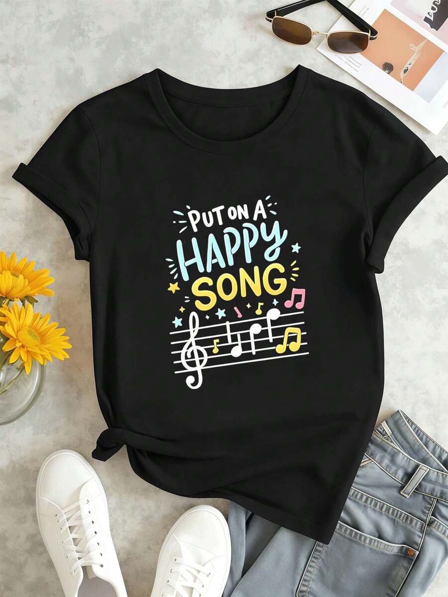 Women T-Shirts - Black - View 1