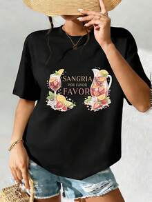 Women T-Shirts - Black - View 2