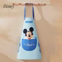 Disney 親膚防水防油透氣可水洗經典卡通圍裙，適用於廚房清潔、家務工作、戶外使用，高品質外觀 - 均碼 - 查看 11