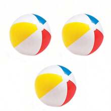 Colorful Striped Polka Dot Transparent Inflatable Beach Ball Water Toy, Suitable For Birthday Party, Hawaiian Theme Decoration, Swimming Pool Party, Summer Gift - Multicolor - View 12