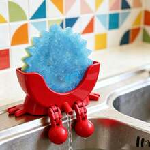 2-In-1 Cute Sponge Holder With Drainage Function, Soap Dish, 3D Printed In Multiple Colors, Creative Design, Bathroom/Kitchen Sink Organizer Tray, Decorative Accessory For Home & Bathroom - 12.5*7*5cm - View 10