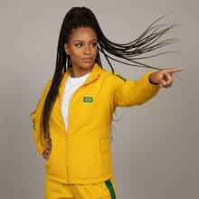 Women's Windbreaker Jacket Blouse Brazil Winter Autumn Cup - Màu vàng - Xem 2