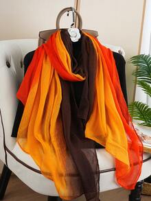 1pc 80*180CM New Fashion Printed Scarf, Versatile Shawl Wrap For Women, Luxury Outdoor Travel Neck Warmer - Multicolor - View 4
