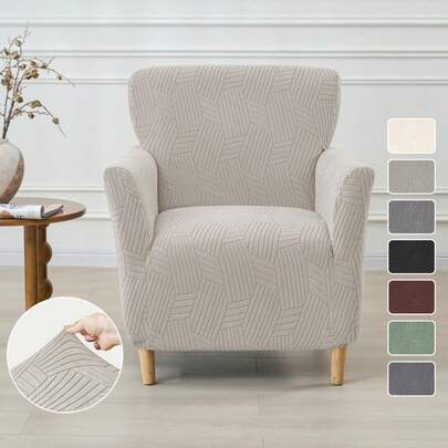 Funda elástica para sillón de barra de 1 plaza, funda protectora contra el polvo para sillón individual, funda para sofá para decoración del hogar, sala de estar, hotel