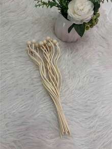 3/5pcs Set Fragrance Diffuser Rods, Unique Design, 100% Natural Rattan, Wooden Beads, Fragrance Sticks, Large S-Shape, Woven Material, Decorative Home Accessory - Multicolor - View 32