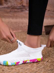 ZVB Women's Water Sports Shoes, Casual Breathable Lightweight Non-Slip Barefoot Beach Wading Shoes For Summer Surfing Swimming Fishing Diving - White - View 10