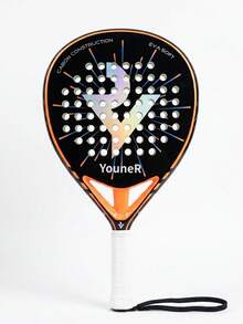 Youner Carbon Fiber Paddle Tennis Racket, Glass Fiber Face Paired With EVA Soft Core, High Elasticity And Control Performance Suitable For Adult Men And Women - Multicolor - View 1