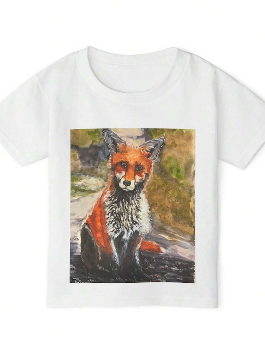Red Fox Illustration Toddler T1S1Hirute WildL1L1ife Animal T1EE