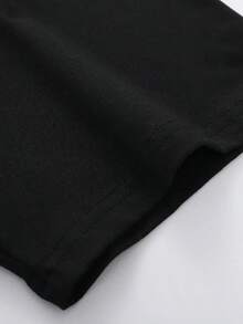 Playera mujer 1 pieza, casual regular para mujer, playera de manga corta con estampado de corazón de México para mujer, playera de manga corta con estampado de corazón, cómoda y casual para mujer, top negro para mujer, ropa casual diaria de primavera y verano. - Negro - Ver 5