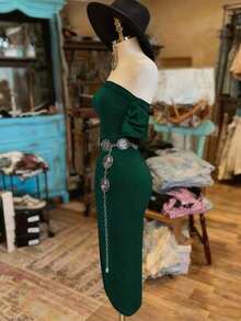 bandeau de unicolor de moda para mujer - Verde Oscuro - Ver 4