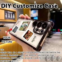 Customized Shock-Proof Electroplated Phone Case, Personalized Phone Case, Customized Photo TPU Protective Case, Heart-Shaped Phone Case, Font Phone Case, Compatible With IPhone17/17ProMax/17air/17Pro/16/16e/16Plus/16Pro/16ProMax/15/15Plus/15Pro/15ProMax/14/14Plus/14Pro/14ProMax/13/13Pro/13ProMax/12/12Pro/12ProMax/11/11Pro/11ProMax / S25Ultra S24Ultra / - Black - View 4