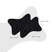 2 chiếc bọc tựa đầu ô tô, họa tiết da báo, làm từ sợi polyester và polypropylene, gối tựa cổ cho xe hơi, gối tựa lưng dùng được cả bốn mùa. - tựa đầu - Xem 6