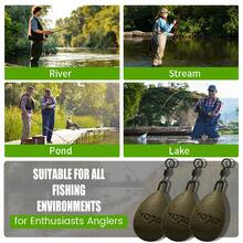 56g/71g/85g/99g/113g/128g Carp Shaped Fishing Sinker With 360° Swivel, Multi-Size Anti-Tangle Sea Fishing Weights, Suitable For Bottom Fishing - Multicolor - View 4