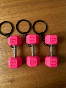 Fitness Sports Series Keychain, Creative Pendant Key Ring, Backpack Decoration Key Ring, Car Key Ring, Multi-Piece Mixed Color Key Accessories Set, Anti-Lost - Multicolor - View 15
