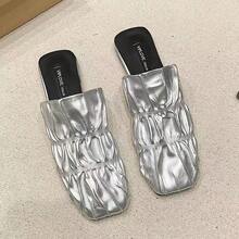 Women Slides - Beige - View 9