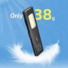 Ultra-Thin Flashlight, Compact Portable Mini Bright Rechargeable Long-Lasting Pocket Lamp For Auto Repair And Maintenance With Magnetic Adsorption - Portable Flashlight - View 4