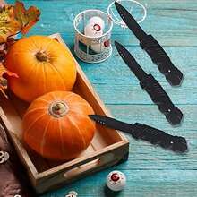 2 Stücke einziehbares Plastik-Messer-Requisit für Zauberaufführungen, geeignet für Halloween-Zaubershow - Teleskopmesser - Übersicht 9