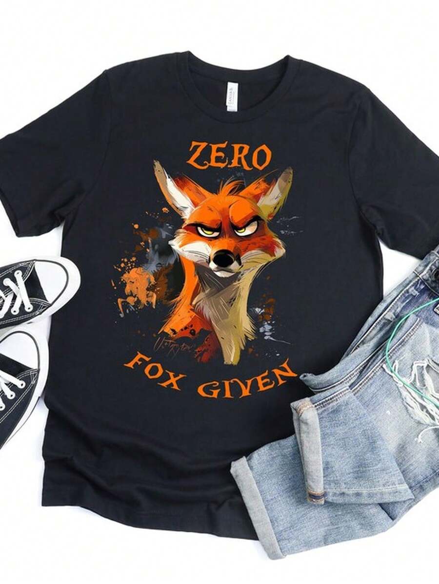 Zero Fox Gn T1S1Hirt Funny Fox Lover Gift.