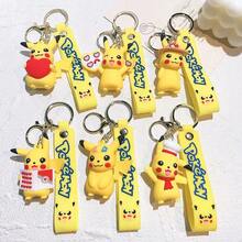 6 móc khóa Pokemon, móc khóa hình búp bê hoạt hình dễ thương dùng cho xe hơi, mặt dây chuyền túi xách, đồ trang trí hộp quà nhỏ, đồ trang trí treo điện thoại, quà sinh nhật bạn bè, móc khóa nhà, phụ kiện trang trí móc khóa silicon - Nhiều màu - Xem 7