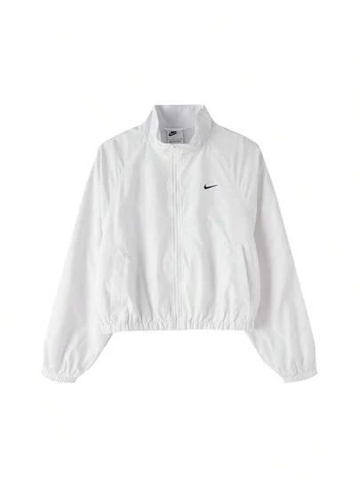 Nike 女士夾克/外套 AS W NSW CLSSC UV TRACK JKT舒適簡約戶外出行通勤梭織夾克 IO1474-100