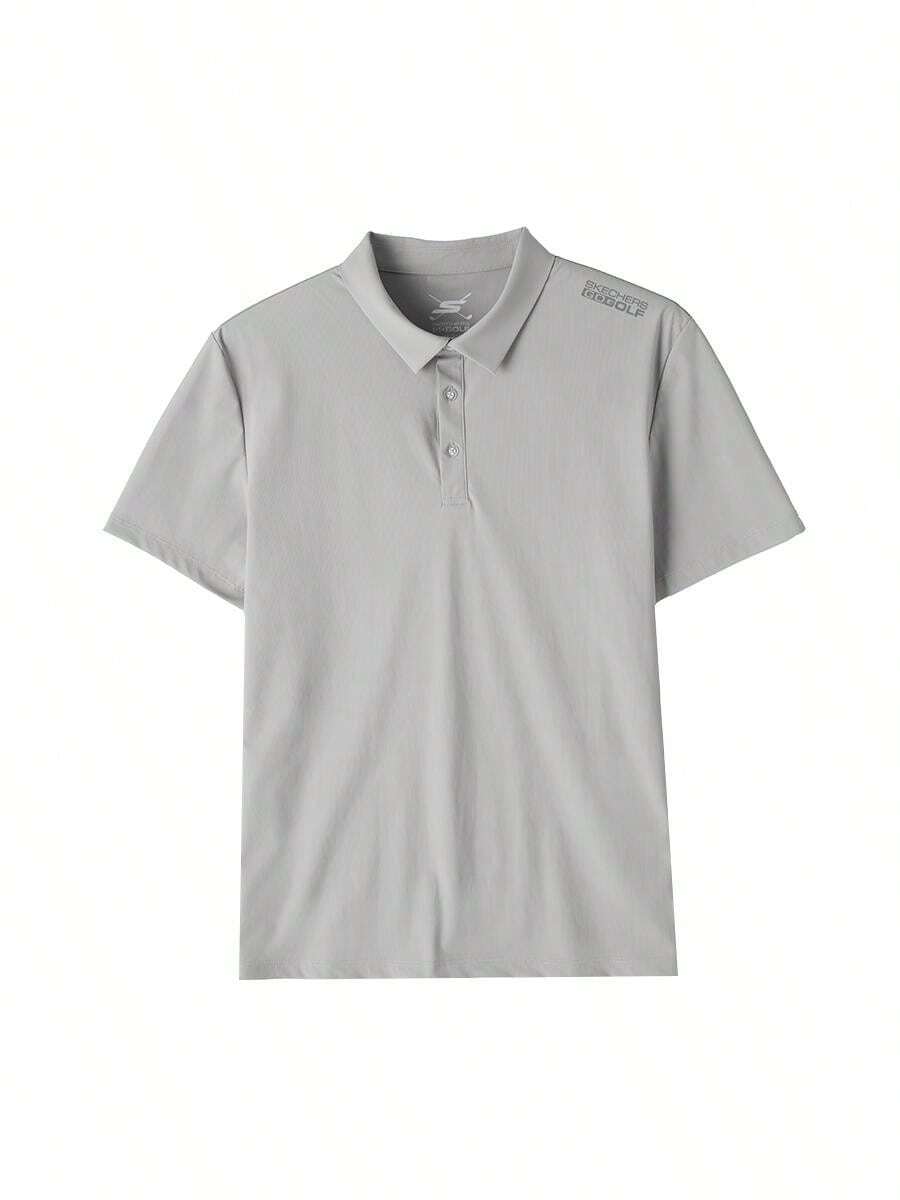 Skechers 男士POLO衫 男士針織短袖POLO衫日常舒適簡約戶外通勤穿搭POLO短袖 P226M203-00MV - P226M203-00MV - 查看 1
