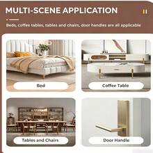 4 buah Pelindung Kaki Kursi Tebal, Kaus Kaki Furnitur Rajutan Elastis dengan Alas Felt, Penutup Kaki Kursi Makan dan Sofa Tahan Aus dan Senyap, Perlindungan Lantai Anti Gores - A - View 11