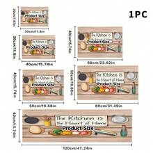 1pc Kitchen Drying Mat, Coffee Machine Pad, Absorbent Dish Drying Mat With Cutting Board & Vegetable Illustrations, Suitable For Dining Table And Cafe, Practical And Decorative Multipurpose Drainage Mat, Household Gift - XYLSD-322 - View 16