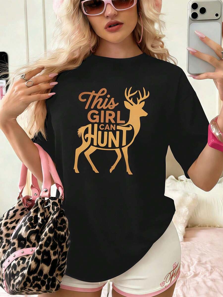 Women T-Shirts - Black - View 1