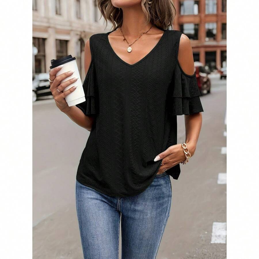 Women Tops - Black - View 1