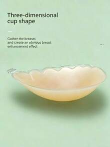 1pc 2X Silicone Lace Shell-Shaped Adhesive Nipple Covers, Invisible And Seamless, Gentle Adhesion Non-Irritating, Suitable For Outings And Daily Wear - Multicolor - View 5
