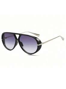 SeeBand Fashion Aviator For Women And Men, Retro Oversized Round Glasses, Retro Shield Large Frame Fashion Glasses, European And American Style Fashion Glasses, Outdoor Travel And Street Style Accessories, Fashion Glasses For Women, Autumn/Winter Clothing, Beach Accessories, Retro Y2K Basic Business Casual Gift - Multicolor - View 21