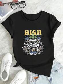 Women T-Shirts - Black - View 2