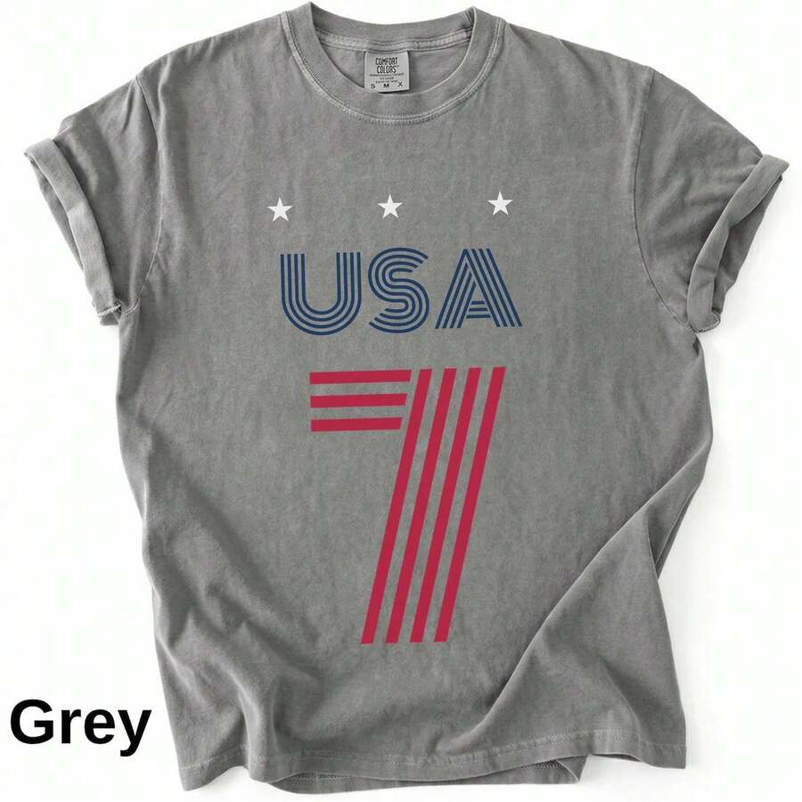 Retro USA Soccer 94 Jersey Tee, Vintage Football Top, World Cup Nostalgia Shirt - Màu trắng (Chỉ áp dụng cho kiểu phối đen trắng) - Xem 1