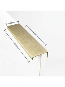 Maniglia per mobile montata sul bordo, di design moderno e minimalista, in lega di alluminio, adatta per accessori hardware di cucina, armadi e cassetti - Multicolore - Visualizzare 16