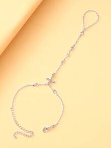 1 chiếc vòng đeo ngón tay kiểu Bohemian đính đá hình thánh giá, thích hợp cho kỳ nghỉ hè, đi biển hoặc lễ Ramadan dành cho nữ. - Nhiều màu - Xem 5