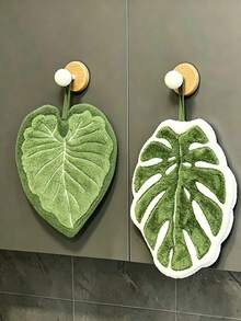1/2/3pcs Plant Leaf Cleaning Dusting Tool, Stain Removal, Gardening, Hand Towel Cleaning, Kitchen Hand Wiping, Bathroom Hand Washing - Green - View 5