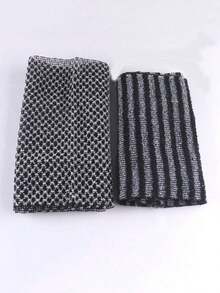1/2pcs Japanese Style Exfoliating Bath Towel, Easily Lathers, Shower Scrubber For Men And Women - Blue - View 12